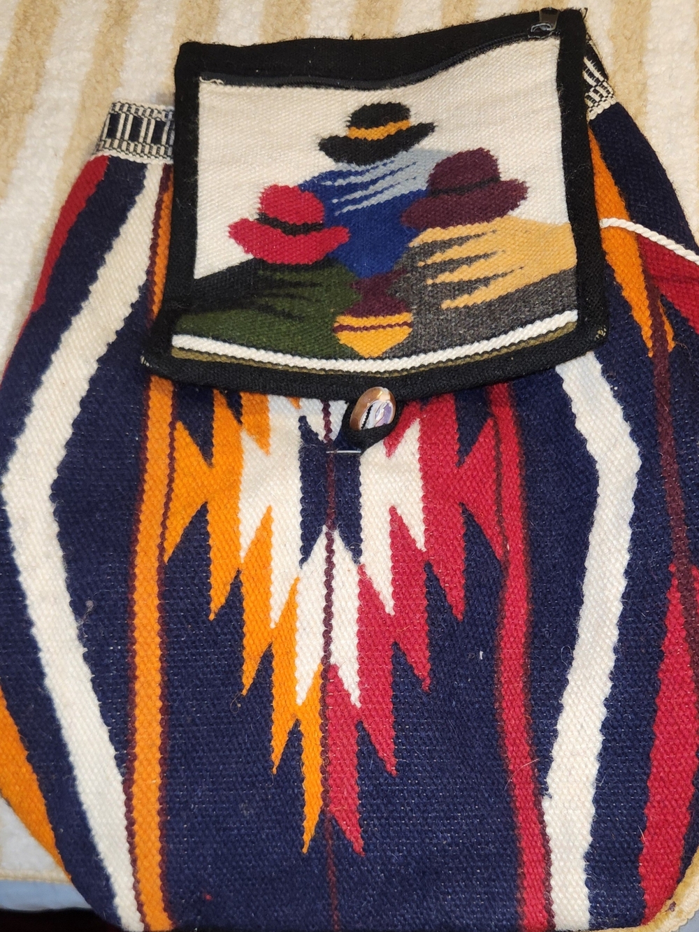 Andean Wool Backpack From Peru